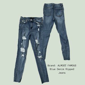 ALMOST FAMOUS | Ripped Blue Jeans